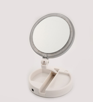 10Xpius1X mirror rechargeable LED make-up mirror lamp holder multi-function lamp touch the mirror. 10Xpius1X mirror rechargeable LED make-up mirror lamp holder multi-function lamp touch the mirror.